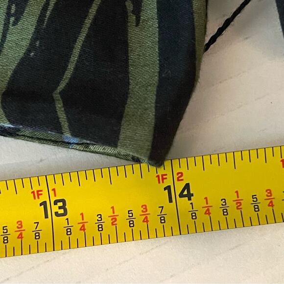 LOFT Navy Blue Green Gold Floral Pleated Boho Chic Full Skirt NWOT Size 4P - Picture 9 of 10